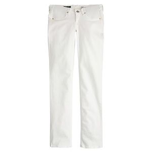 J.Crew Matchstick MATERNITY Chalk NEW sz28 Jeans